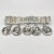 A very fine George Shiebler Etruscan brooch. In sterling silver. With five medallions suspended from a bar stamped XAPIE....