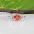 2020s 1.7Ct Padparadscha Sapphire Ring With Natural Diamond Accents: Solid 14k Gold, Size 6.75 For Sale - Image 5 of 9