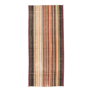 Striped Vintage Decorative Rug - 3`0″ X 6`11″ Ft. For Sale
