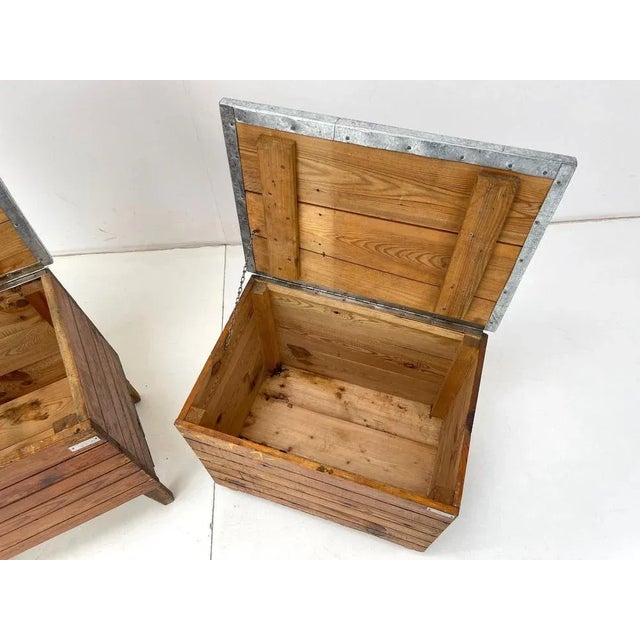 Vintage Industrial Nightstands, 1950s, Set of 2 For Sale - Image 12 of 13