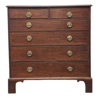 Antique English Mahogany Chest of Drawers For Sale