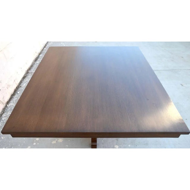 Wood Craftsman Style Dining Table by Petersen Antiques For Sale - Image 7 of 12