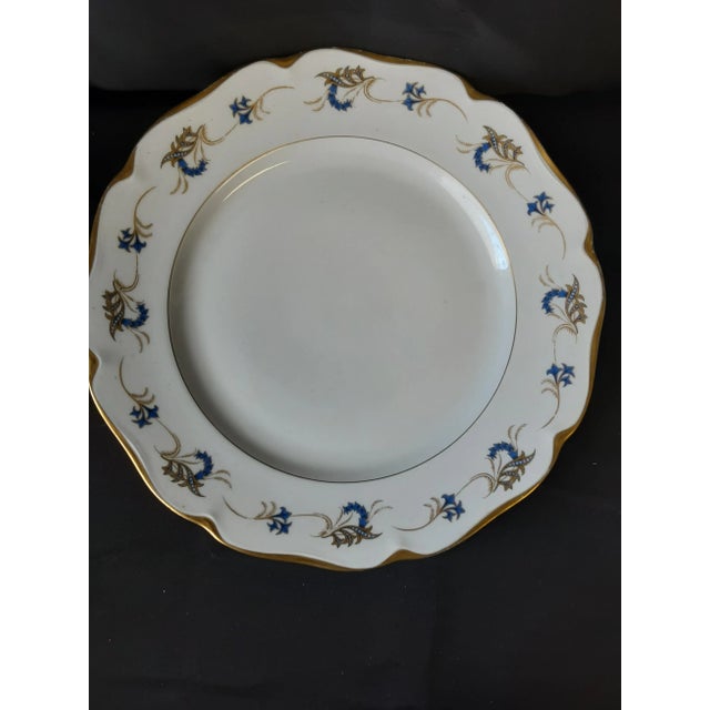 Rustic European Vintage Kpm Large Serving Bowl and Serving Platter Set- 2 Pieces For Sale - Image 3 of 7