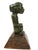 1950s Aztec-Inspired Pre-Columbian Style Seated Figure Statue on Wood Base For Sale - Image 5 of 10