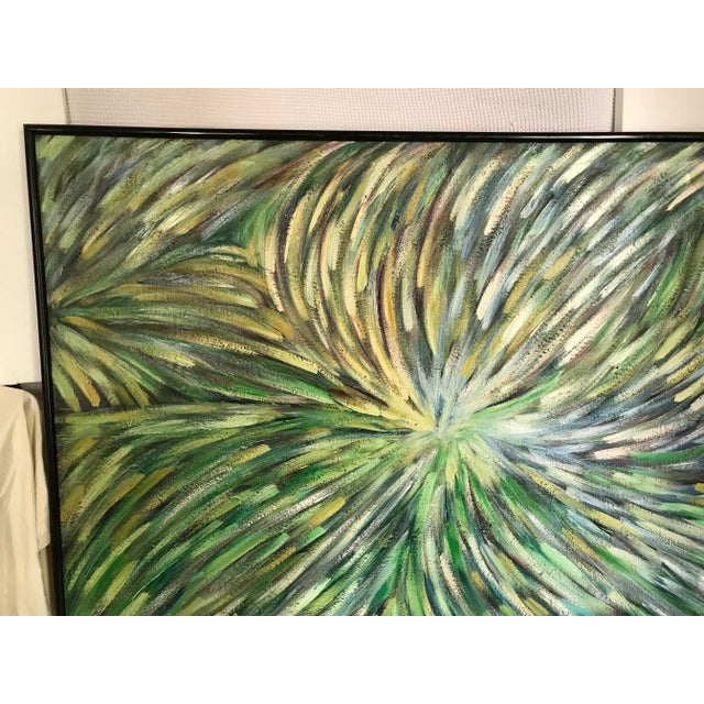 Wood The Awakening Abstract Expressionism Original Oil Painting by Monique Nichols For Sale - Image 7 of 11