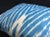 Textile Contemporary Blue Ikat Decorative Pillow Cover For Sale - Image 7 of 11