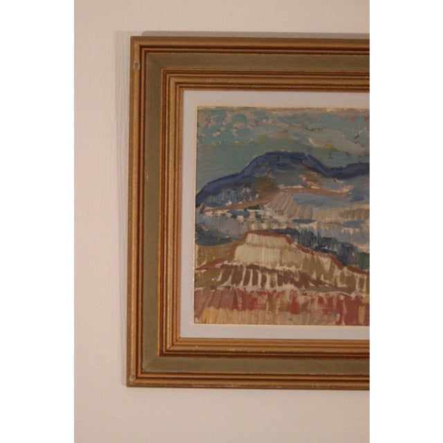 Mid-Century Modern Sigfrid K, R Formation, 1960s, Oil on Panel, Framed For Sale - Image 3 of 17