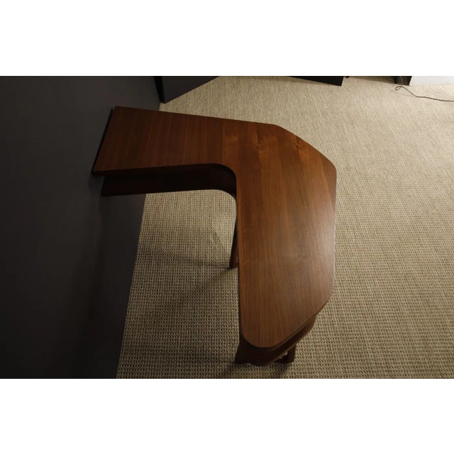 Sculptural Boomerang Bar and Sculpted Leg Barstools, Circa 1950s For Sale - Image 18 of 18