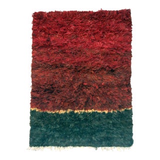 Turkish Tulu Filikli - 1950-1960s - Plush, Shaggy, and Warm Throw! For Sale