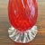 Red Barovier and Toso Carnelian Red Murano Glass Vase For Sale - Image 8 of 10