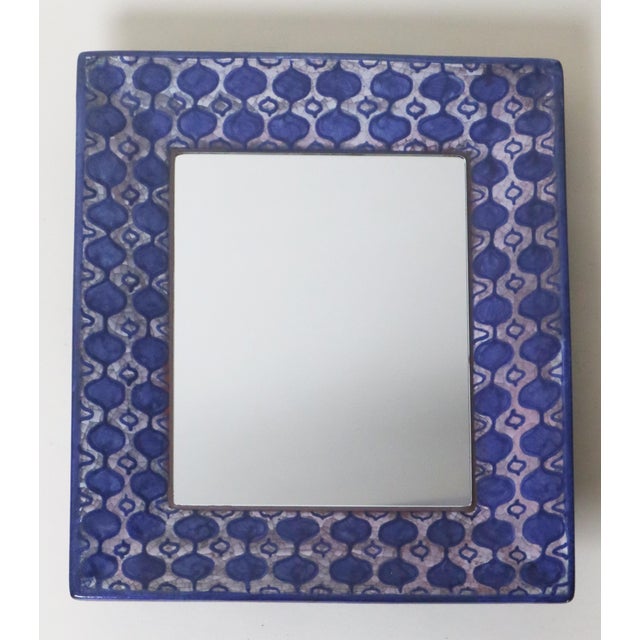 Scandinavian Handcrafted Mirror by Michael Andersen, 1960s For Sale - Image 9 of 11