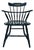 Vintage Nichols & Stone Black Stenciled Windsor Chair For Sale