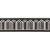 Contemporary Sample - Schumacher X Miles Redd Arches Embroidered Tape Medium in White on Black For Sale - Image 3 of 3