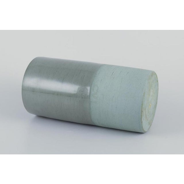 Ceramic Vase in Cylindrical Shape, 1980s For Sale - Image 4 of 7