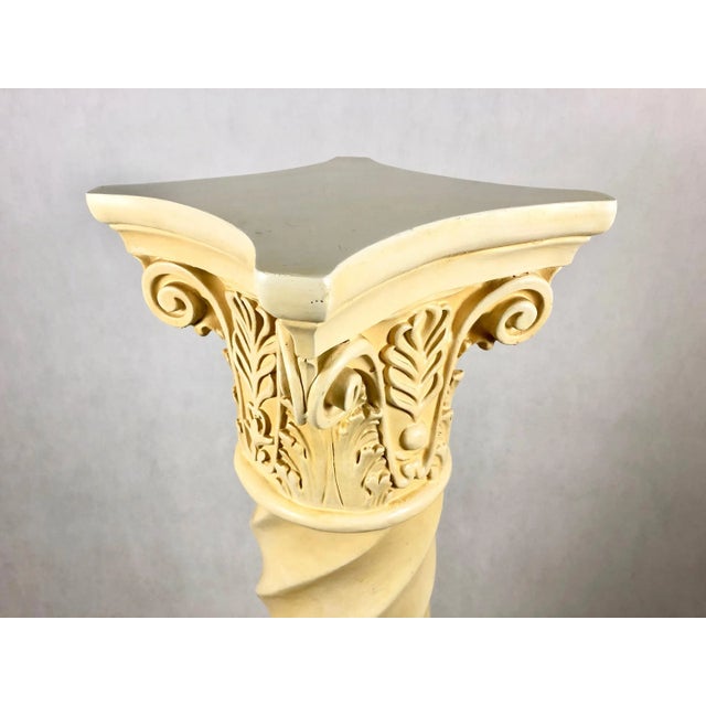 Vintage Roman Column Flower Stand Pedestal, 1980s For Sale - Image 11 of 13