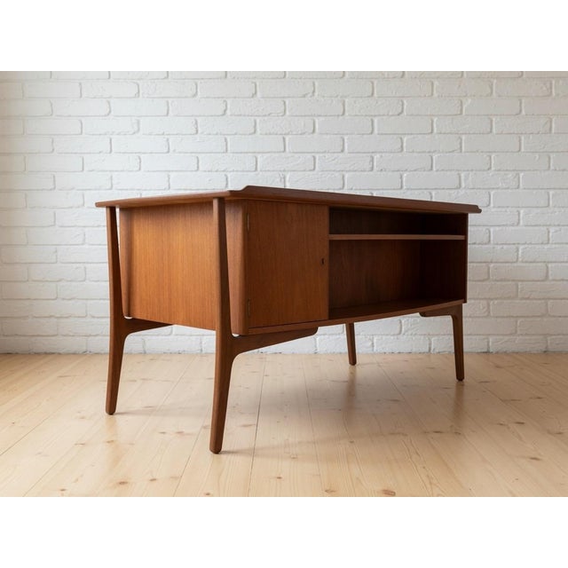 Brown Teak Executive Desk from Svend Aage Madsen, 1960s For Sale - Image 8 of 13