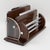 Metal Macassar, Chrome and Lucite Desk Accessory Letter Holder, circa 1940 For Sale - Image 7 of 14