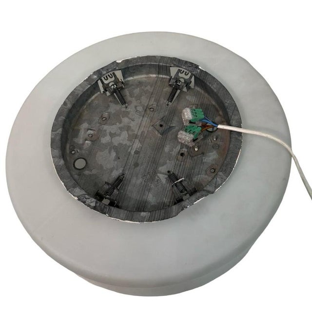 Metal Ceiling Mounted Lamp in Frosted Glass from RZB Italy For Sale - Image 7 of 8