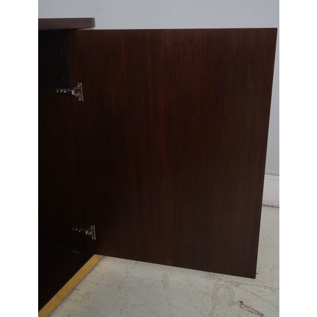 Mid Century Modern Tiger Maple Credenza Cabinet For Sale - Image 4 of 17