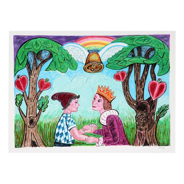 Henry Heerup, Couple, 20th Century, Lithograph For Sale