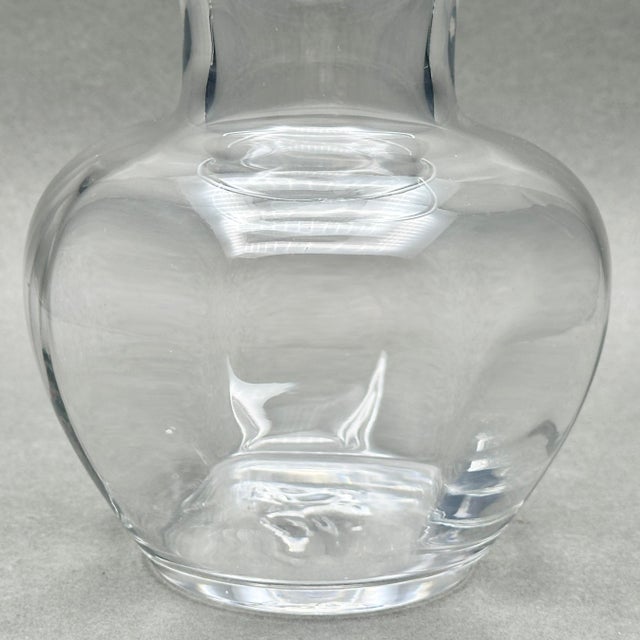 1980s Vintage 1980’s Simon Pearce “Shelburne” Hand Blown Glass Vase For Sale - Image 5 of 9