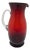 Large Biedermeier Ruby-Red Glass Jug, Bohemia, 1850 For Sale
