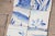 Antique Set of Eight Baroque Portuguese Tiles 18th Century Blue & White Scenic & Floral Design For Sale - Image 4 of 7