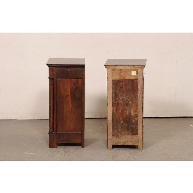 Mid 20th Century French Slender Nightstands, Mid 20th C - a Pair For Sale - Image 5 of 10