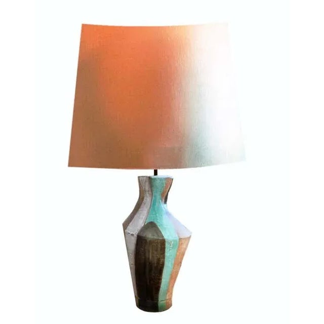 Mid-Century Modern Midcentury Organic Modern Marianna Von Allesch Modern Ceramic Sculptural Lamp For Sale - Image 3 of 10