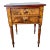 Early 19th Century Federal Style Antique Flame Mahogany and Tiger Marble Wood Two Drawer Side-Work Table For Sale