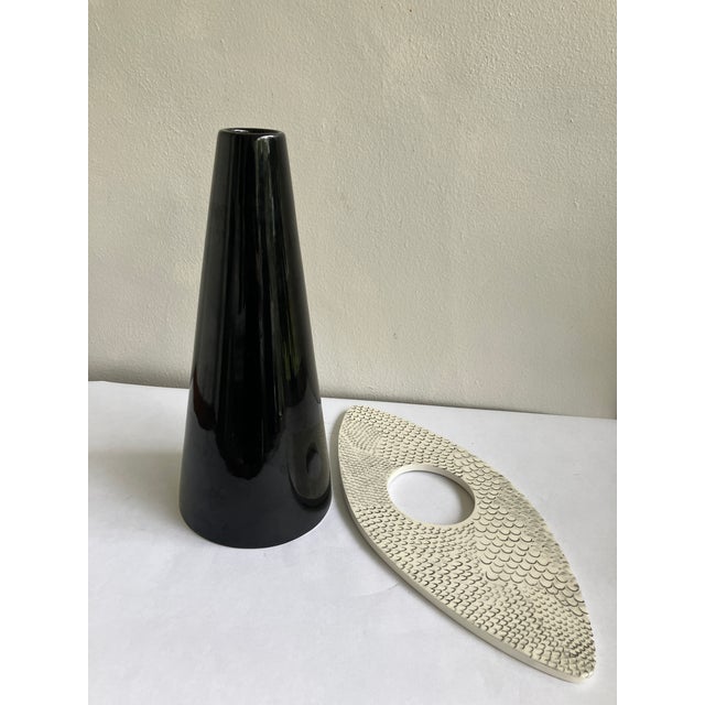 Alessandro Mendini for Superego Editions, 4 Mani Collection Ceramic Vase - Numbered 5 of 99 For Sale - Image 10 of 16
