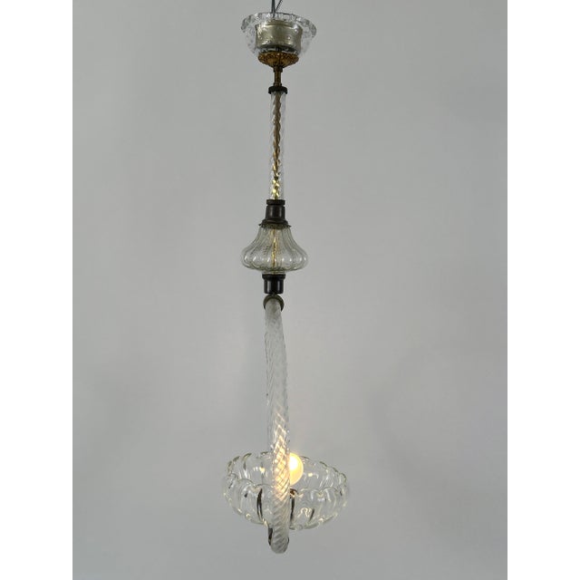 Gold Mid-Century Pendant Lamp from Barovier & Toso, Italy, 1950s For Sale - Image 8 of 18
