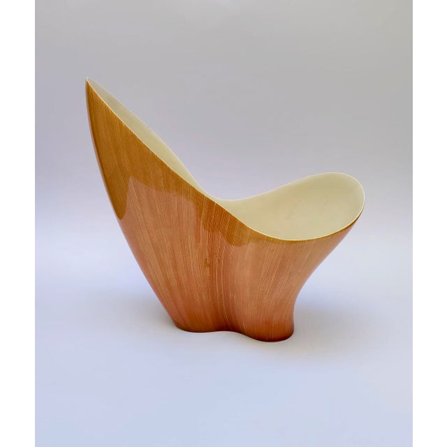 Mid-Century Modern Mid-Century Italian Vibi Torino Ceramic Vase from Imitator of Lenci, 1950s For Sale - Image 3 of 10