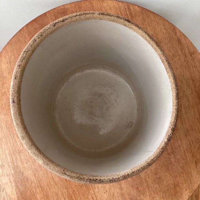 Traditional Antique Robinson Ransbottom Blue Crown Stoneware Crock Roseville Ohio For Sale - Image 3 of 12