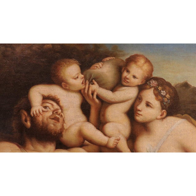 Follower of Pietro Liberi, Faun Nymph Putti Free, 1700, Oil on Canvas For Sale - Image 10 of 14