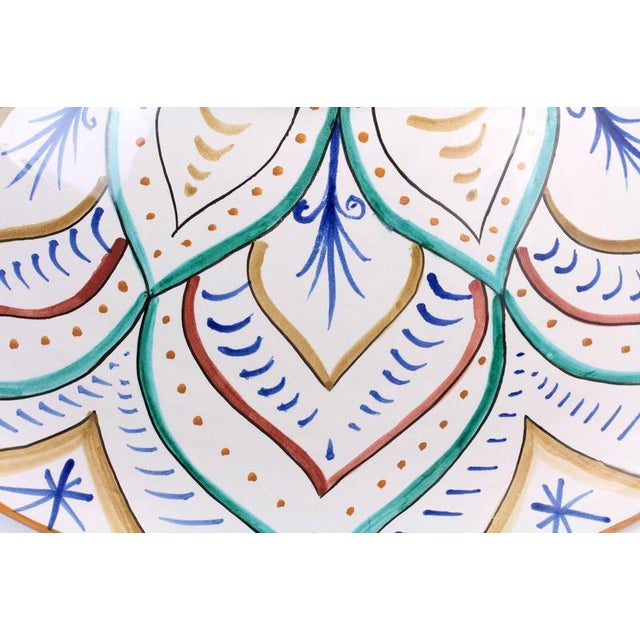 Blue Copper Green Dragons Plate by deBlona For Sale - Image 8 of 10