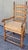 18Thc Pine ladder back chair from New England in fine sturdy condition.The seat cushion is in leather with a leather...