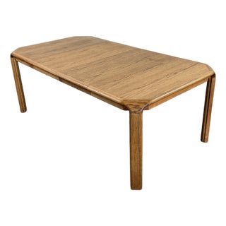 Vintage 1970's Oak Dining Table For Sale