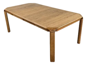 Vintage 1970's Oak Dining Table