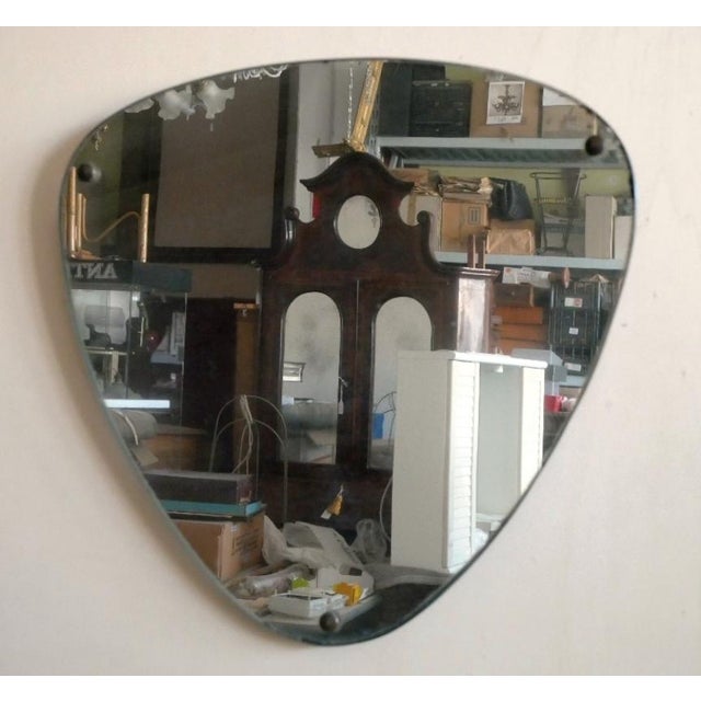 1960s Italian Modernist Triangular Mirror, 1950s-1960s For Sale - Image 5 of 11