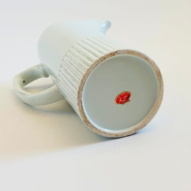 MCM Floral Porcelain Pitcher by Lego, Japan For Sale - Image 10 of 11