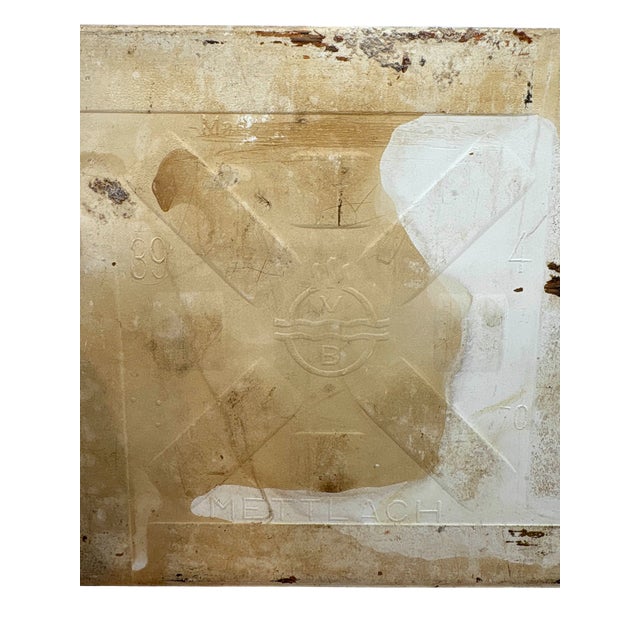 Blue Mid 20th Century Delft V&b Mettlach Blue and White Tile For Sale - Image 8 of 8