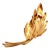 Gold Late 20th Century Tiffany & Co. Yellow Gold French Leaf Large Pin Brooch For Sale - Image 8 of 10