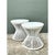 Vintage White Stick Rattan Hourglass Tables - A Pair For Sale - Image 4 of 12
