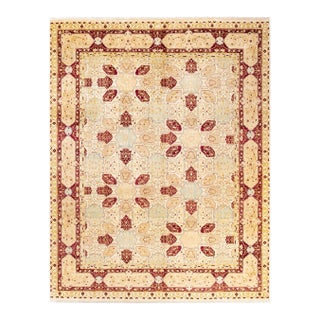 Mogul, One-of-a-Kind Hand-Knotted Area Rug in Ivory, 8' 1" x 10' 4" For Sale