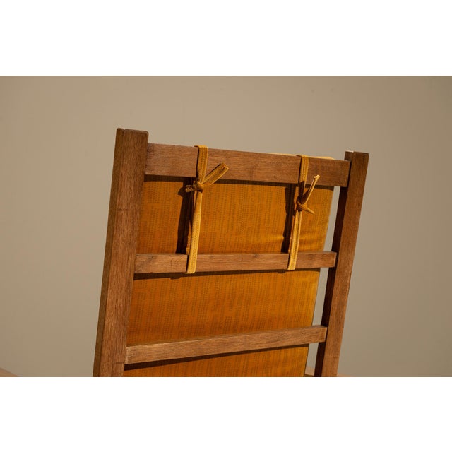 Amsterdam School Reclining Armchair in Oak, the Netherlands, 1930s For Sale - Image 13 of 16