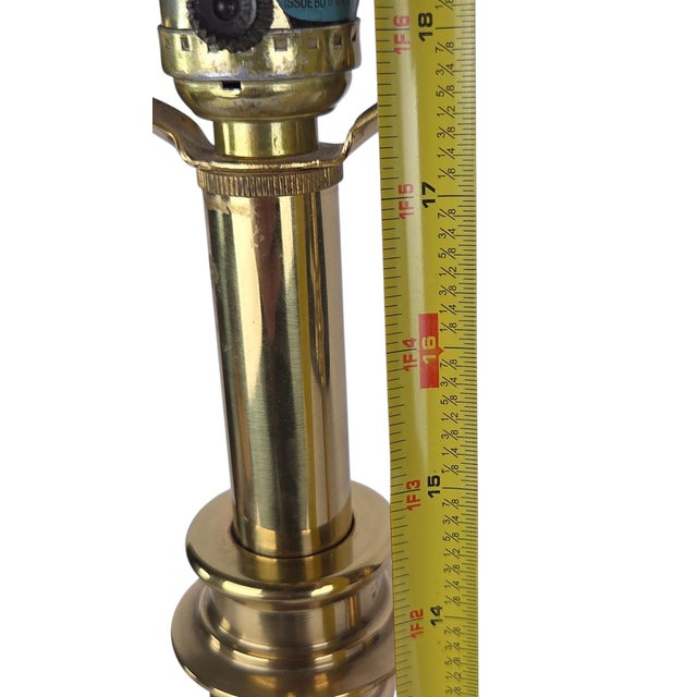 Stiffel Brass Baluster Table Lamps - Hollywood Regency - MCM - A Pair For Sale - Image 17 of 17