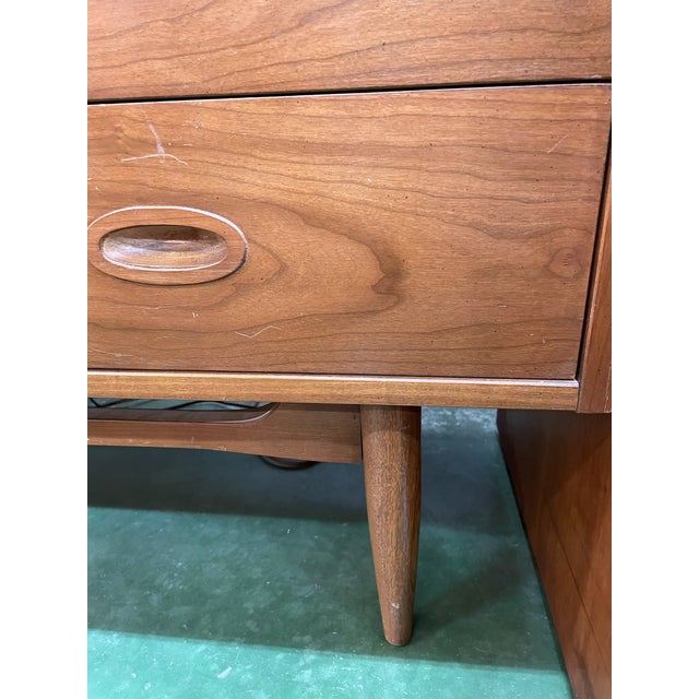 Mid 20th Century Mid-Century Cherry Dresser Made by Dixie Furniture For Sale - Image 5 of 9