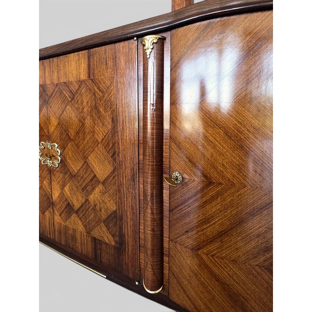 French Art Deco Sideboard in the Style of Jules Leleu, 1940s attributed to Jules Leleu For Sale - Image 18 of 18