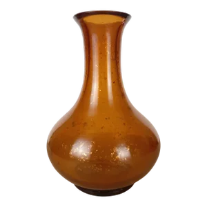 Early 20th Century Chinese Gold Flake Peking Glass Yuhuchunping Vase